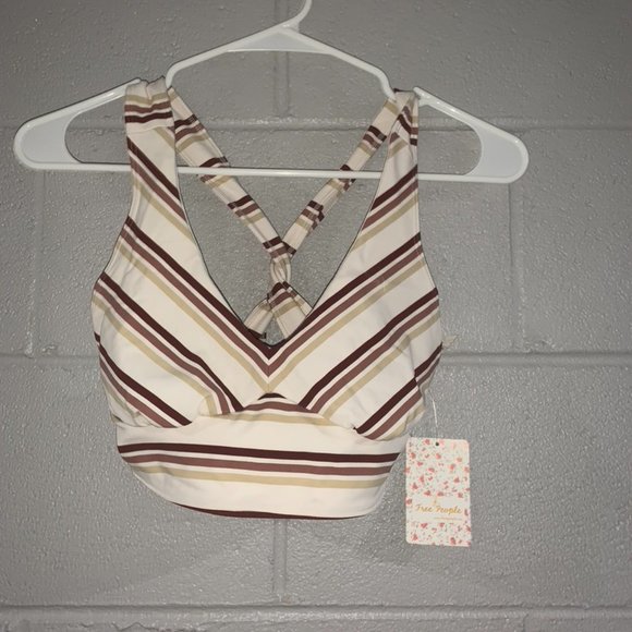NWT Free People Movement Gidget Sports Bra Ivory - Picture 3 of 8